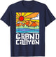 Grand Canyon National Park Artistic Nature & Mountains T-Shirt - T-Shirt | Navy