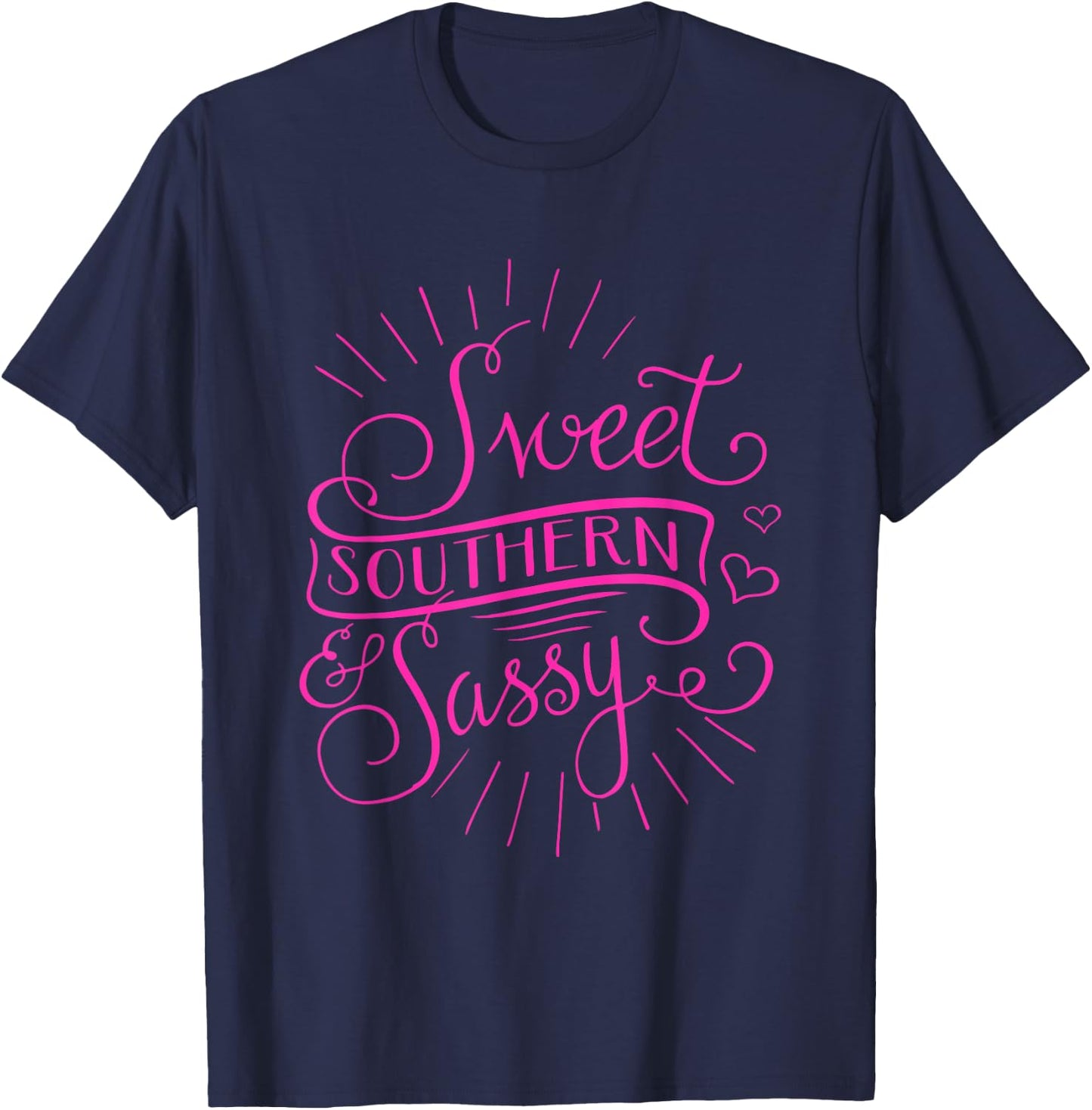 Sassy Southern Girls Attitude Cowboy Boots Rodeo Ladies T-Shirt - T-Shirt | Navy