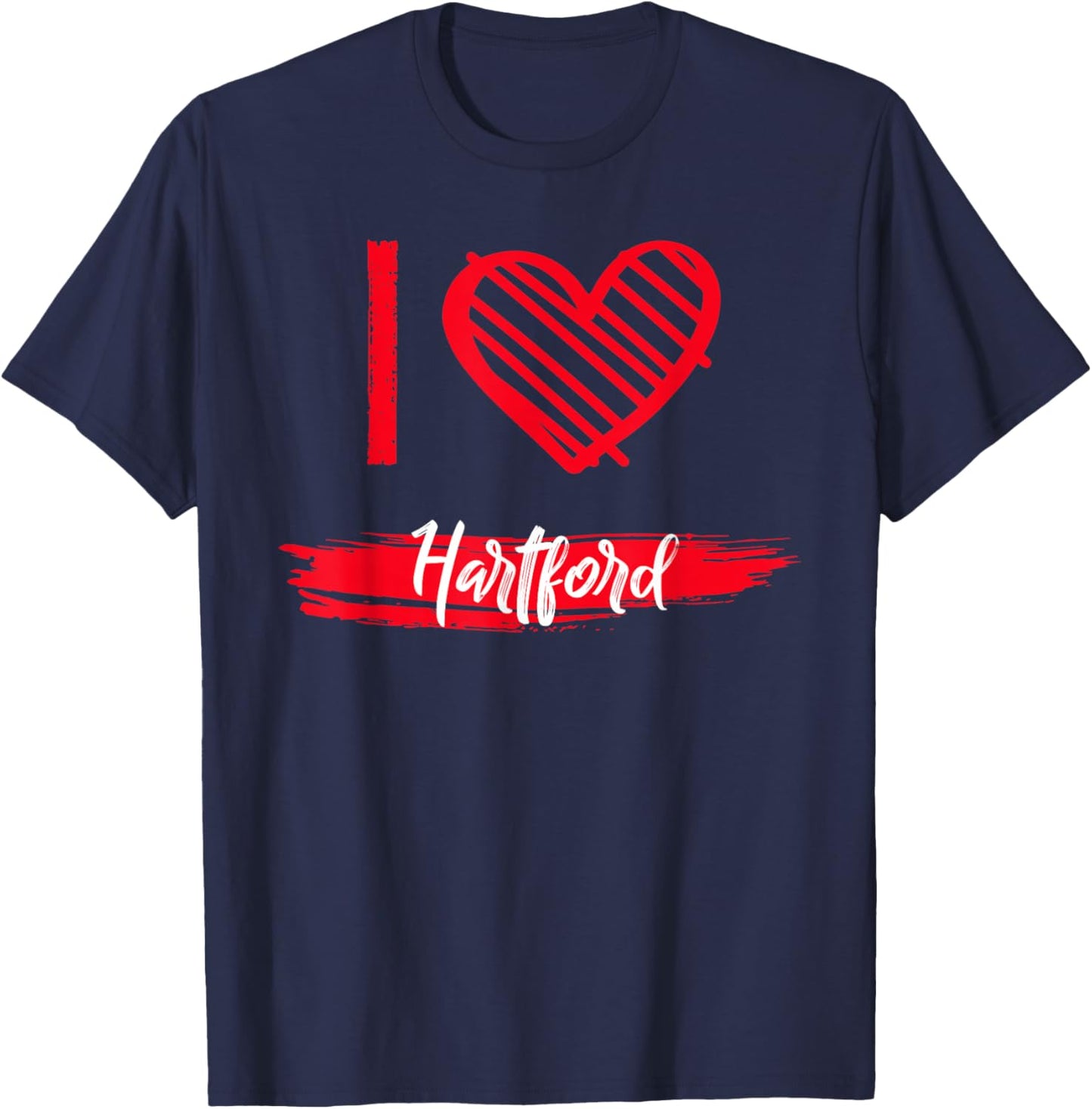 I Love HARTFORD County I Heart HARTFORD T-Shirt - T-Shirt | Navy