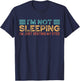 Fathers Dad Joke I'm Not Sleeping I'm Just Resting My Eyes T-Shirt - T-Shirt | Navy