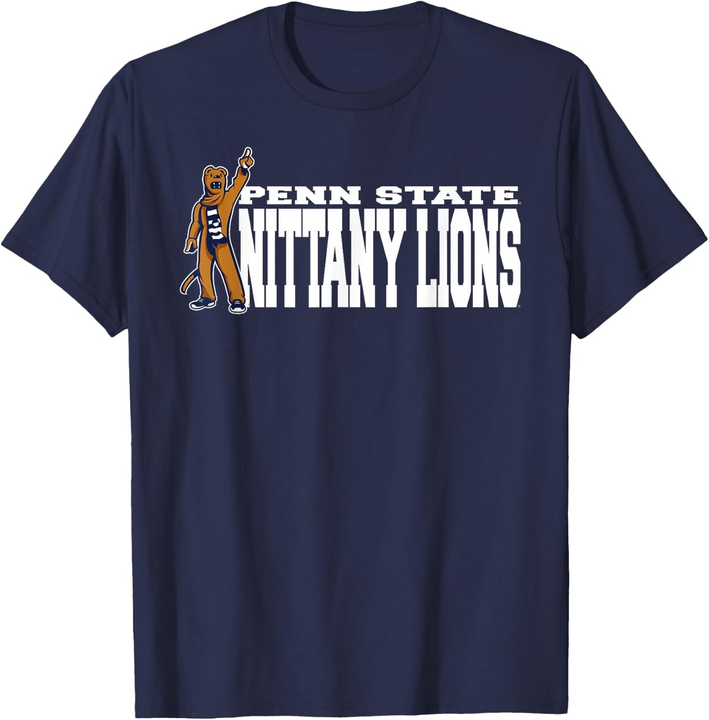 Penn State Nittany Lions Mascot Custom Officially Licensed T-Shirt - T-Shirt | Navy