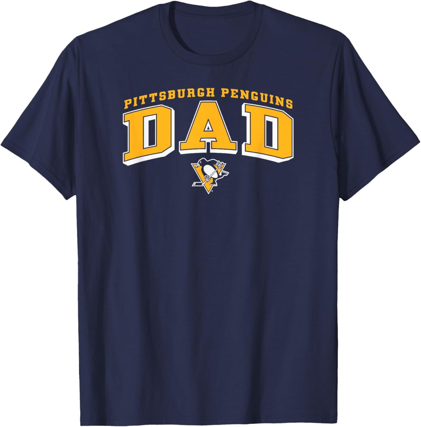 Pittsburgh Penguins Dad Arch Black NHL Officially Licensed T-Shirt - T-Shirt | Navy