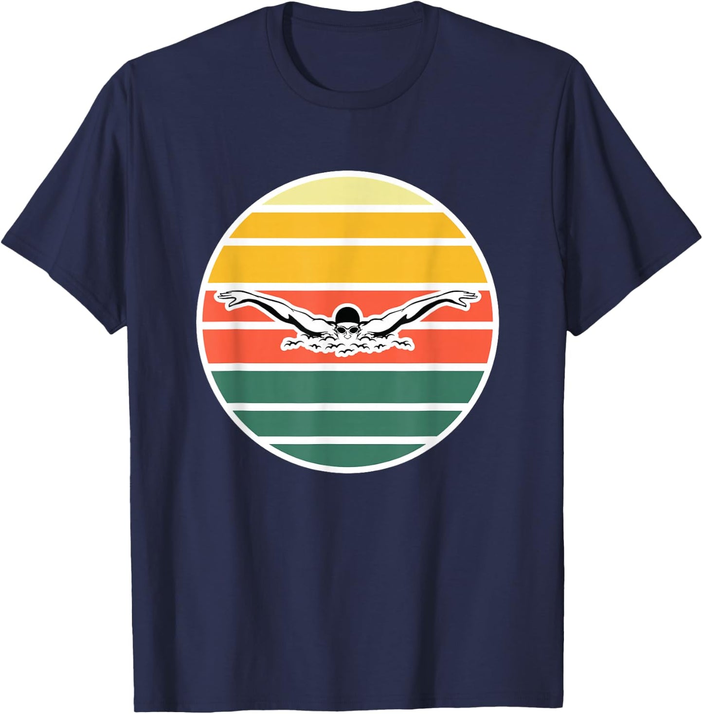 Butterfly, Swim, Swimming, Swimmer, I.M., Fly T-Shirt - T-Shirt | Navy