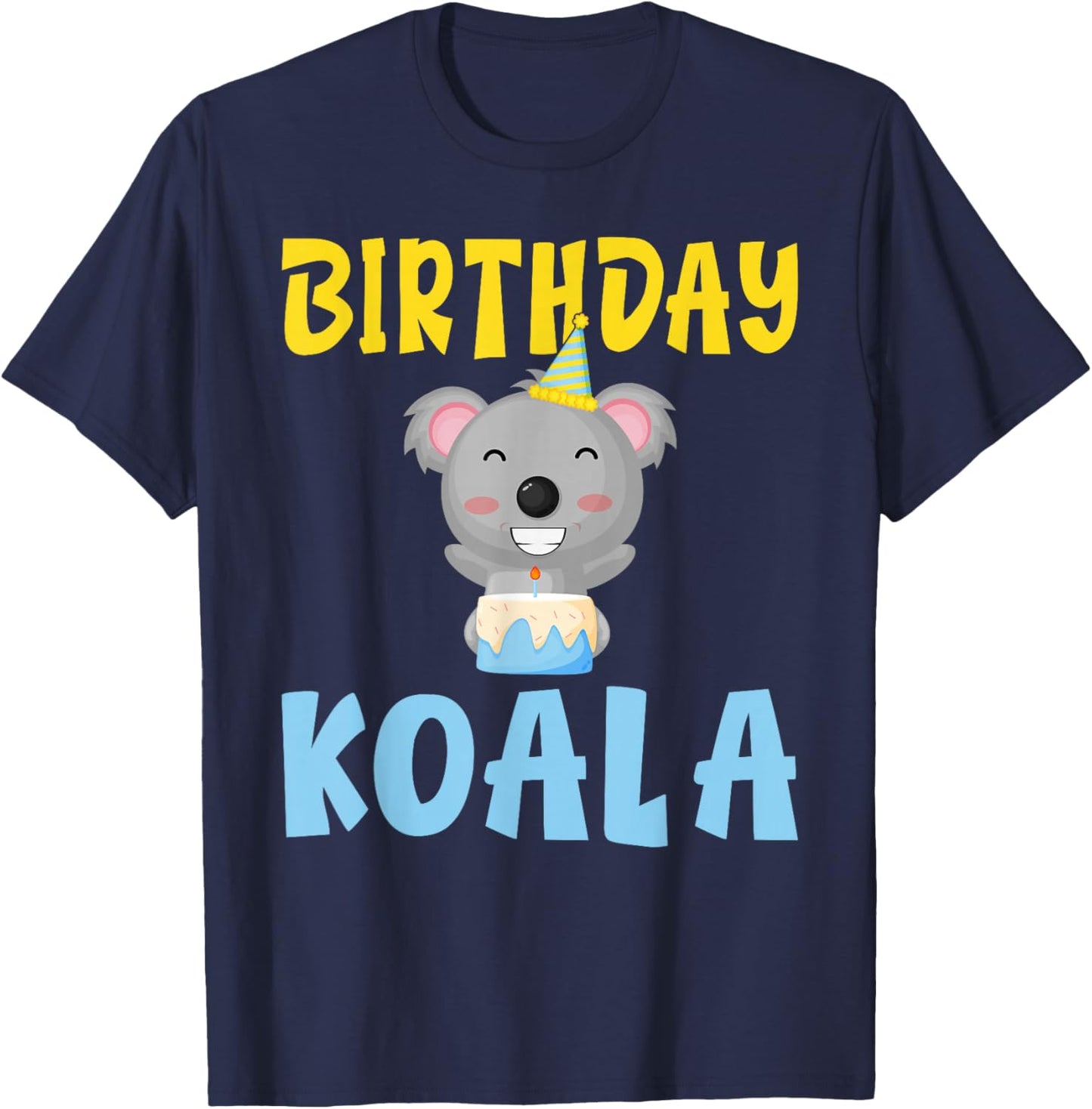 Birthday Koala Birthday T-Shirt - T-Shirt | Navy