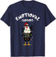 Chicken Emotional Support Cock Funny Christmas T-Shirt - T-Shirt | Navy