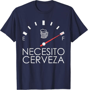 Necesito Cerveza Shirt - Cerveza T-Shirt - T-Shirt | Navy