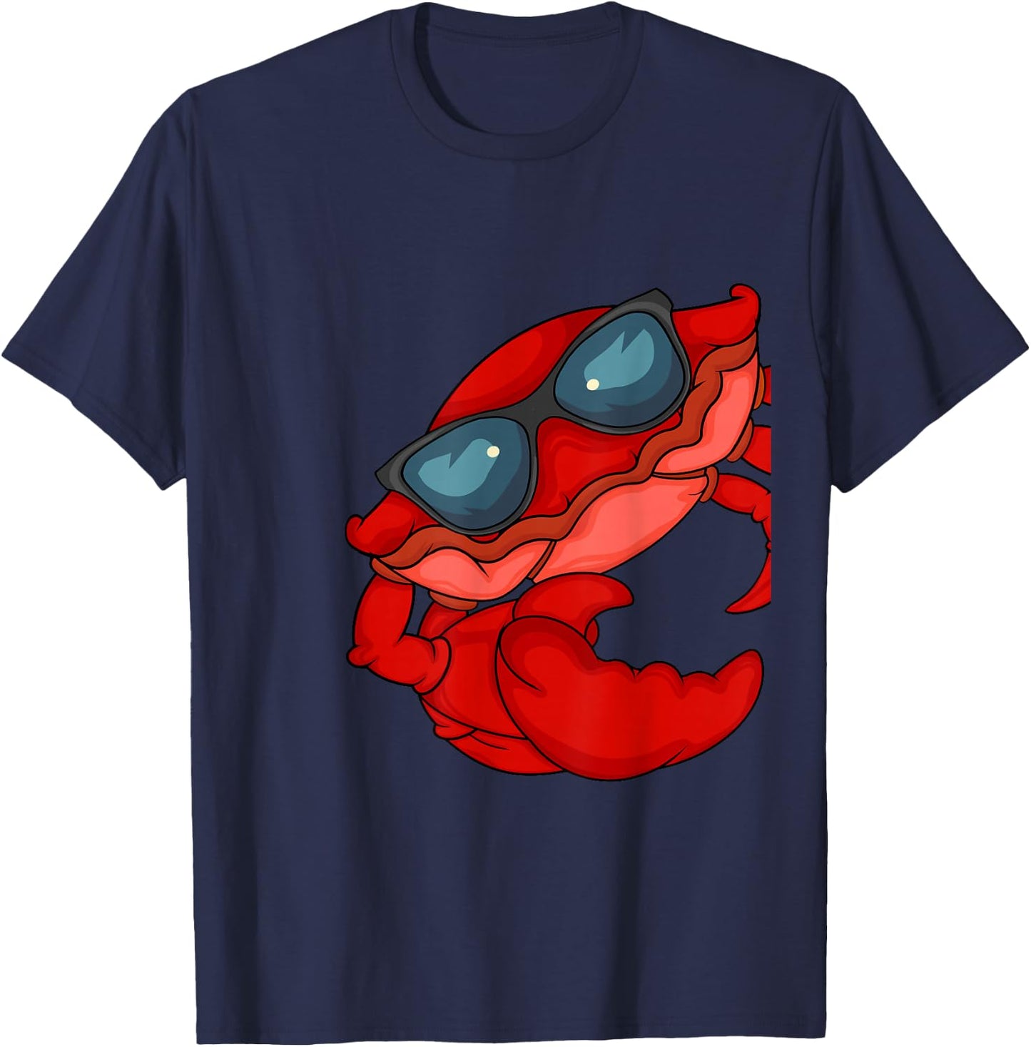 Crab Lover Kids Cute Crabs Underwater Ocean Crab T-Shirt - T-Shirt | Navy