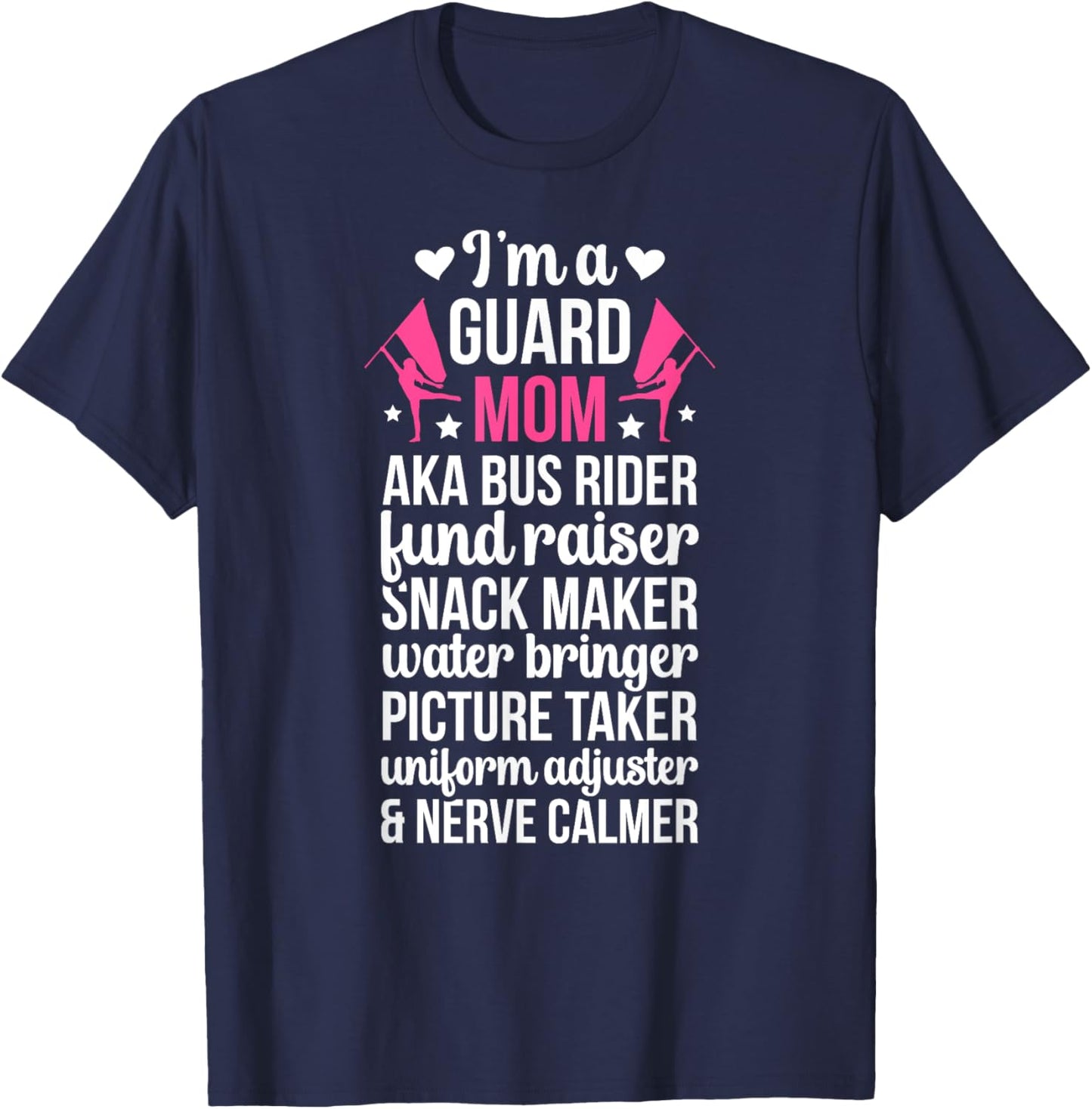 Color Guard Mom Definition Mom Of A Color Guard Member T-Shirt - T-Shirt | Navy