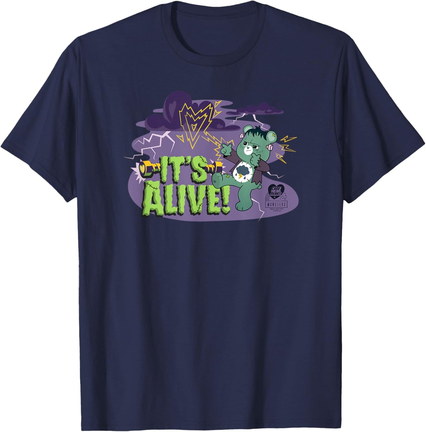 Care Bears x Universal Monsters It's Alive Frankenstein T-Shirt - T-Shirt | Navy