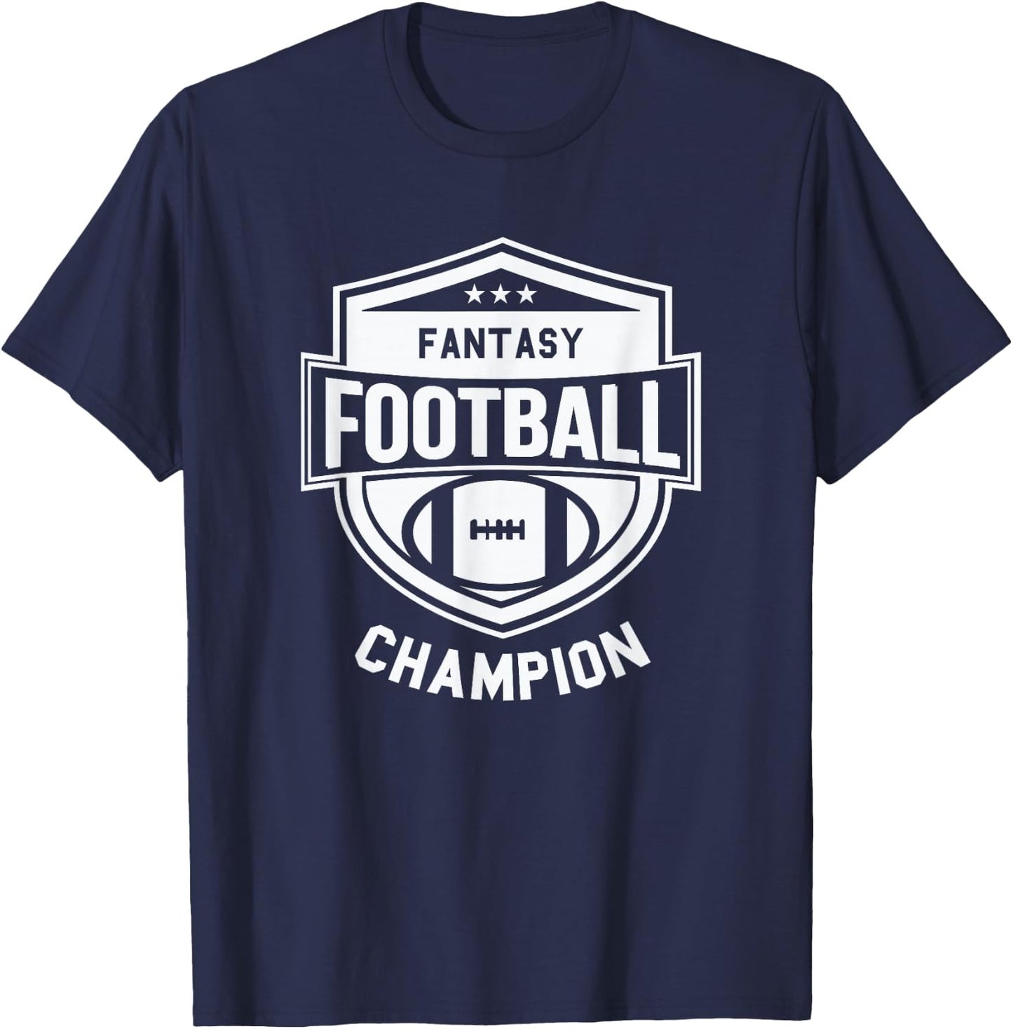 Fantasy Football Champion - League Champ - Winner Quote T-Shirt - T-Shirt | Navy