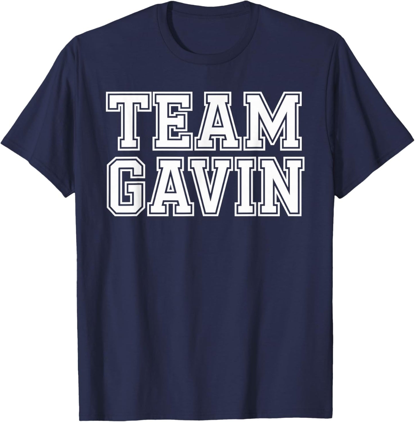 Team GAVIN Name Support GAVIN T-Shirt - T-Shirt | Navy
