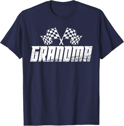 Grandma Pit Crew Family Racing Birthday Race Car
