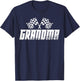 Grandma Pit Crew Family Racing Birthday Race Car T-Shirt - T-Shirt | Navy
