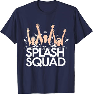 Water Aerobics Aqua Waterobics Instructor Splash Squad T-Shirt - T-Shirt | Navy