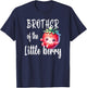 Brother of The Little Berry Strawberry Baby Shower Cute T-Shirt - T-Shirt | Navy