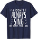 Broadway Theatre Vocal Music T-Shirt - T-Shirt | Navy