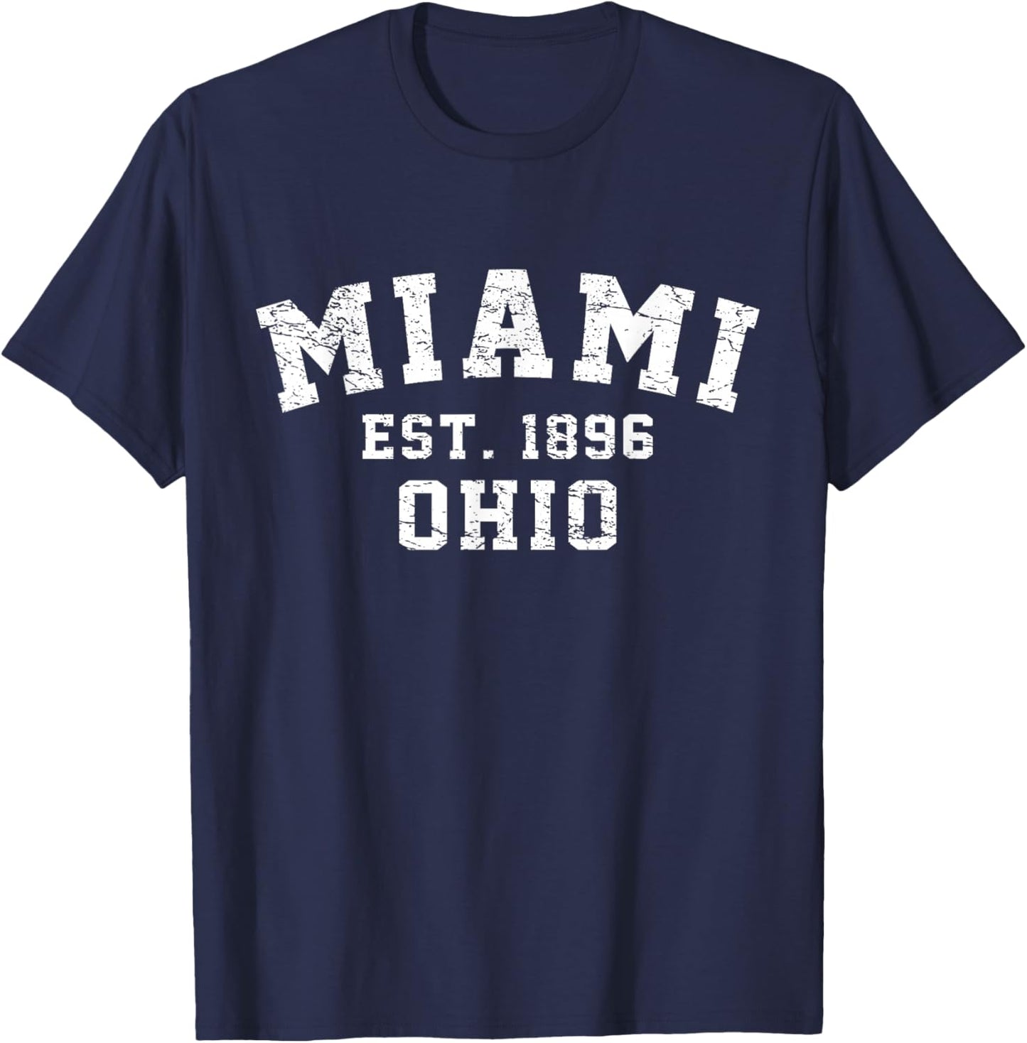 Vintage Est. 1896 Miami Ohio T-Shirt - T-Shirt | Navy