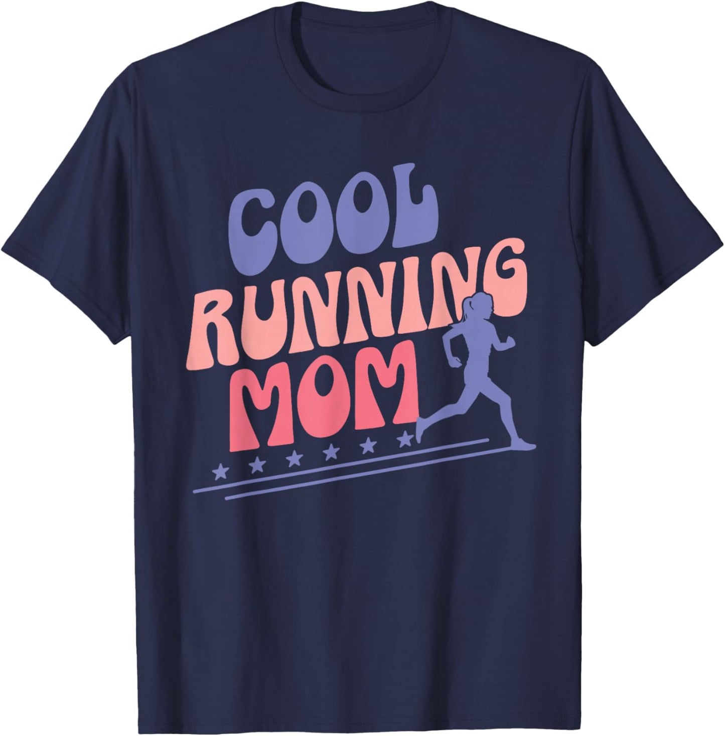 Leichtathletik oder Laufen für Running Mom T-Shirt - T-Shirt | Navy