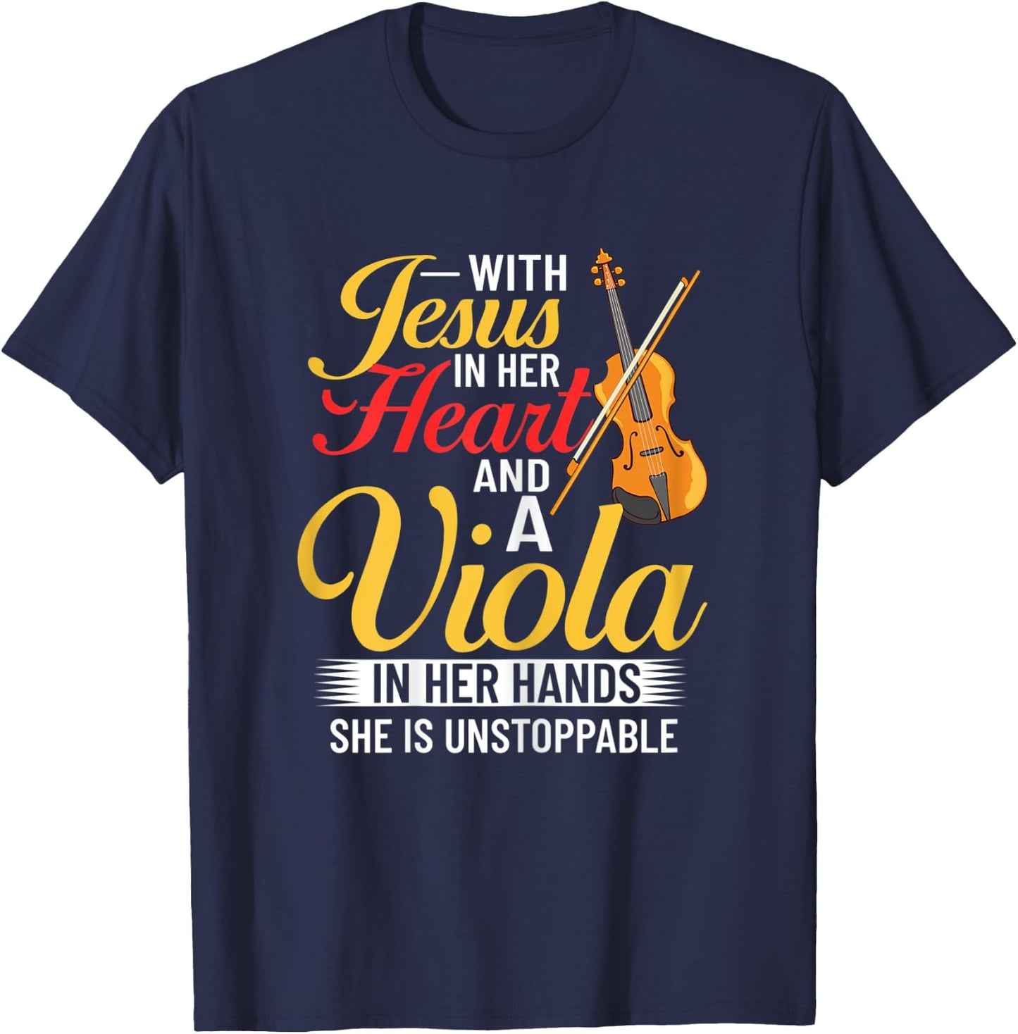 Viola Instrument Music Notes Player Lesson Beginner T-Shirt - T-Shirt | Navy