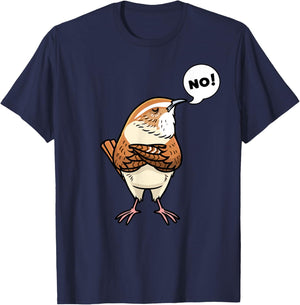 Malwrenluv Wren Bird No T-Shirt - T-Shirt | Navy