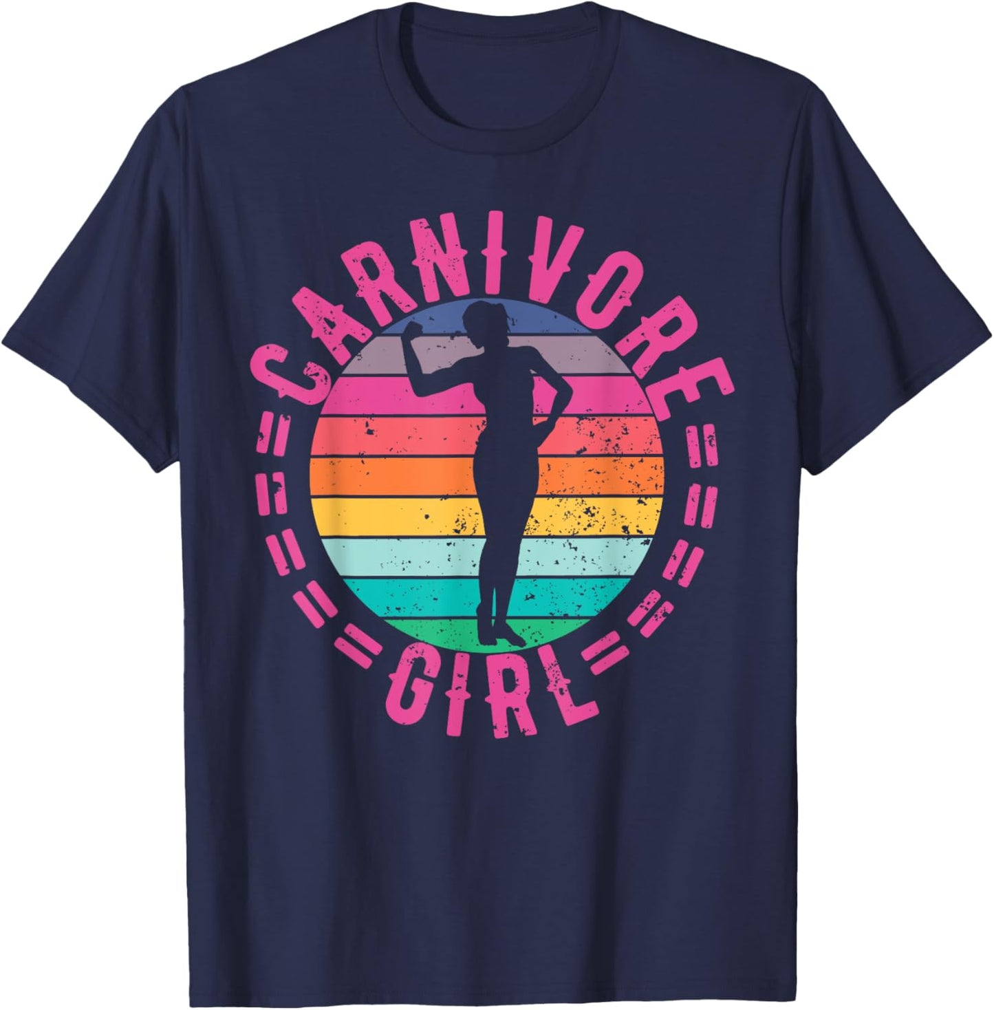 Carnivore Girl Meat Eater Steak Lover Cute Fit Cowgirl Woman T-Shirt - T-Shirt | Navy