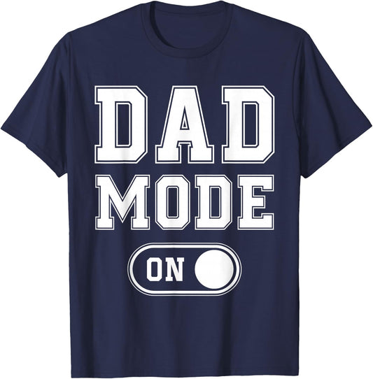 Dad Mode On Funny Soon To Be Dad Gifts 1St Time Dad Father T-Shirt - T-Shirt | Navy
