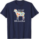 JUST A GIRL WHO LOVES SHEEP cute funny design T-Shirt - T-Shirt | Navy