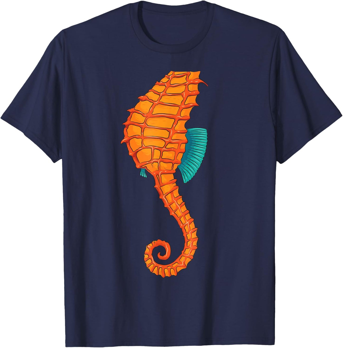 Cool Headless Seahorse Halloween Costume | Funny Lazy Gift T-Shirt - T-Shirt | Navy