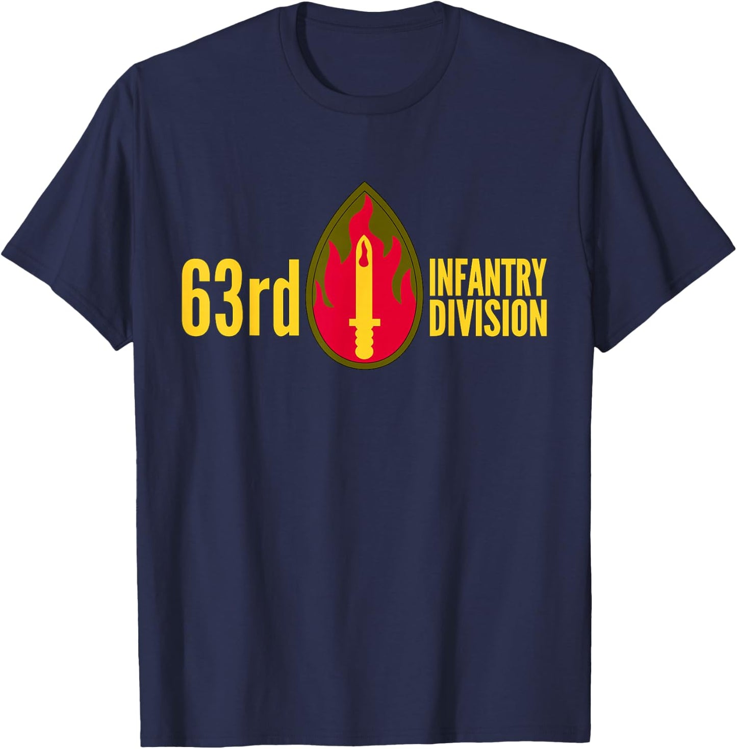 63rd Infantry Division Army Regional Support Command T-Shirt - T-Shirt | Navy