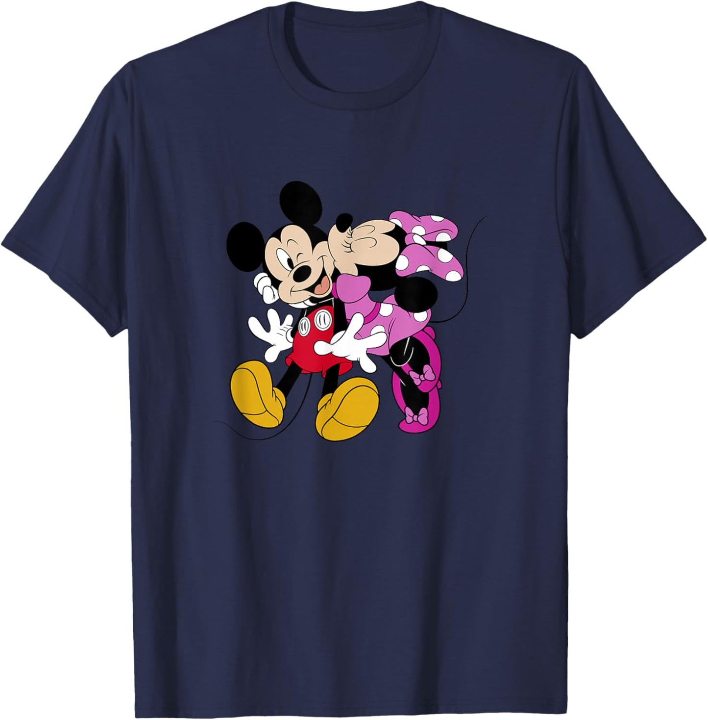 Disney Mickey and Friends Valentine's Day Minnie Kiss T-Shirt - T-Shirt | Navy