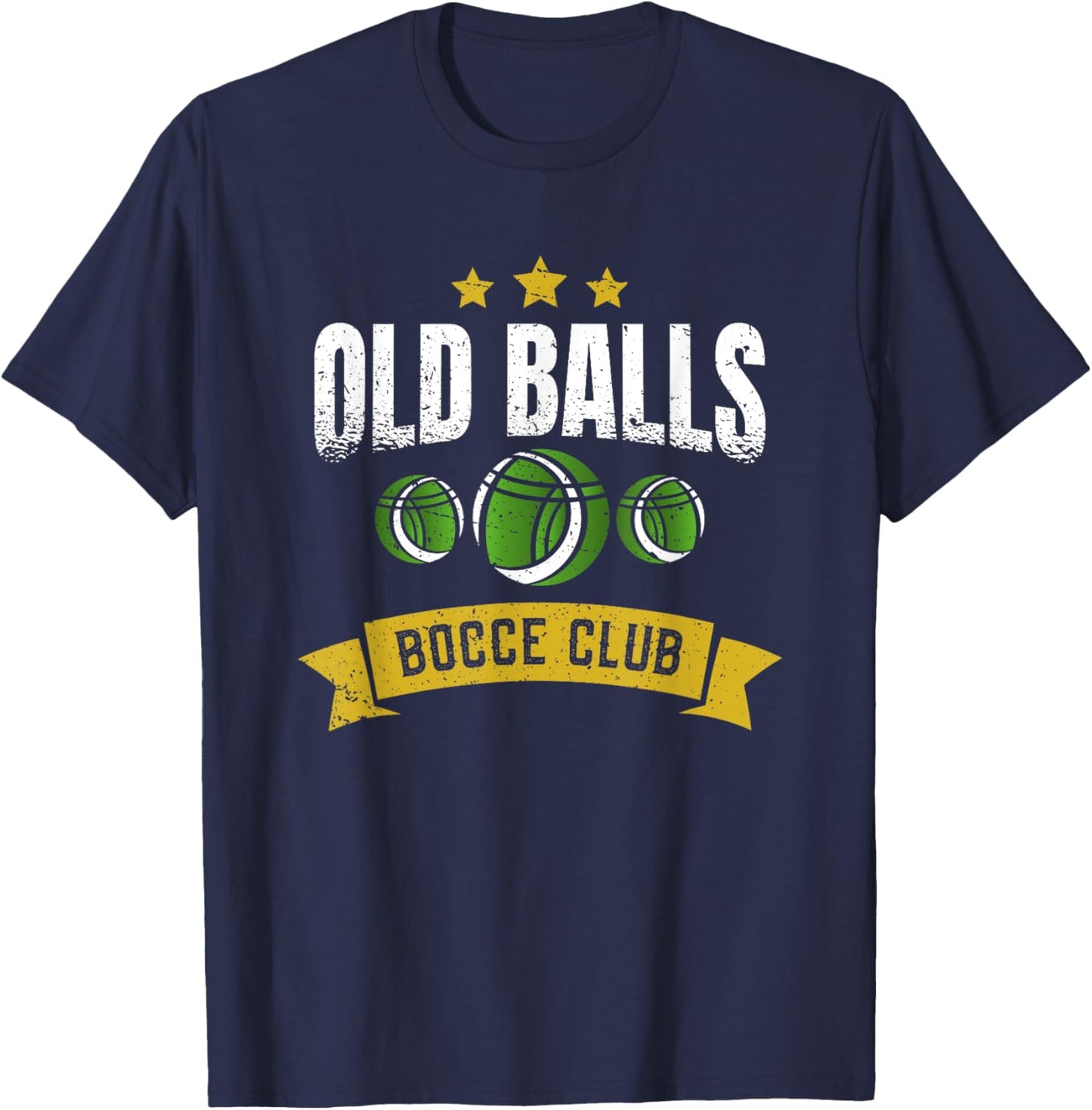 Old balls bocce club - Bocce Ball T-Shirt - T-Shirt | Navy
