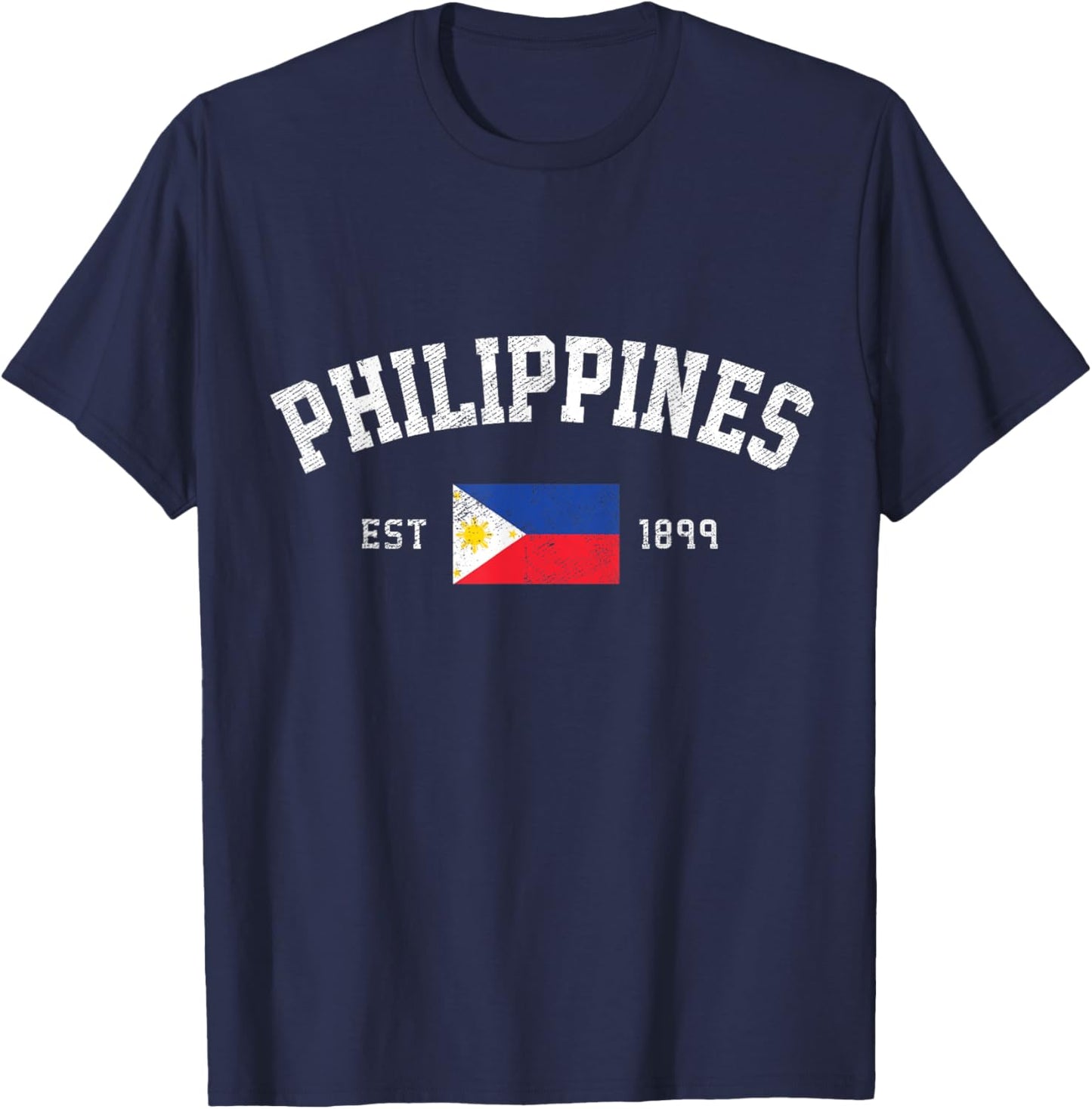 Philippines Est. 1899 Filipino Flag Independence Day T-Shirt - T-Shirt | Navy