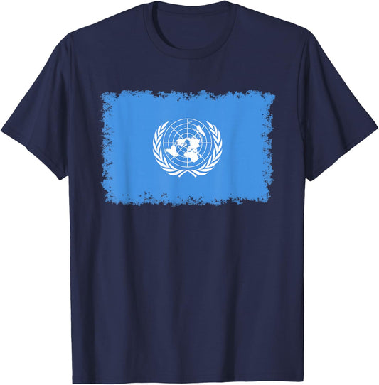 United Nations Flag T-Shirt - T-Shirt | Navy