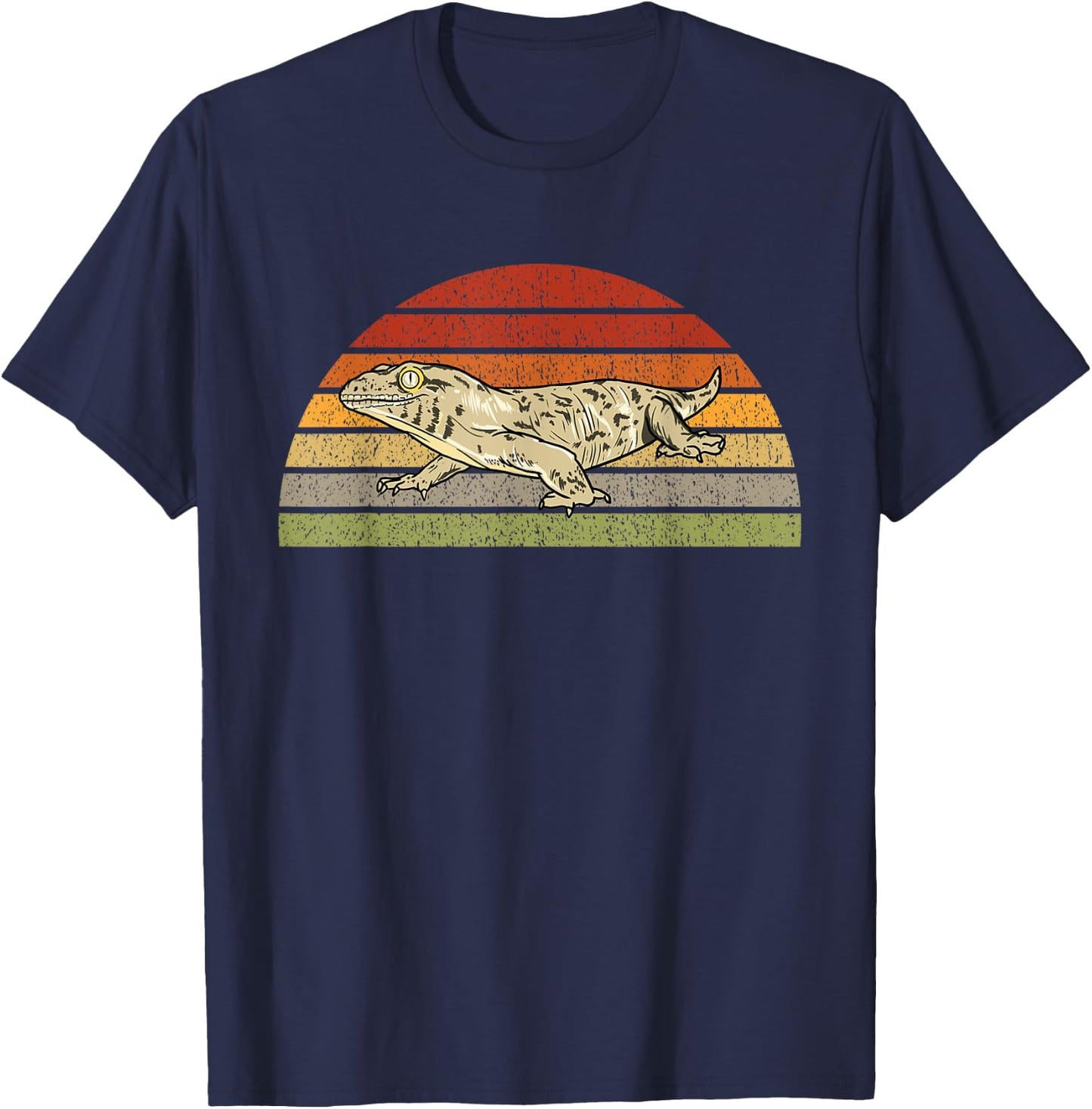 Leachie Gecko New Caledonian Giant Gecko Gift Lizard Reptile T-Shirt - T-Shirt | Navy