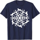 Snowflake Christmas Newfoundland T-Shirt - T-Shirt | Navy