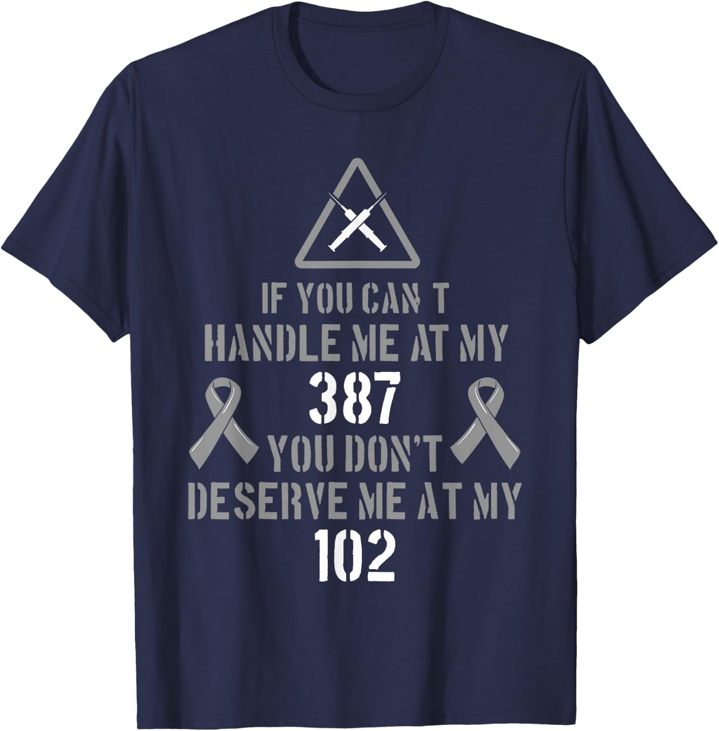 Diabetic Shirt Type 2 Diabetes Disease Injection Gift T-Shirt - T-Shirt | Navy