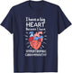 I've a Big Heart Because I've Hypertrophic Cardiomyopathy T-Shirt - T-Shirt | Navy