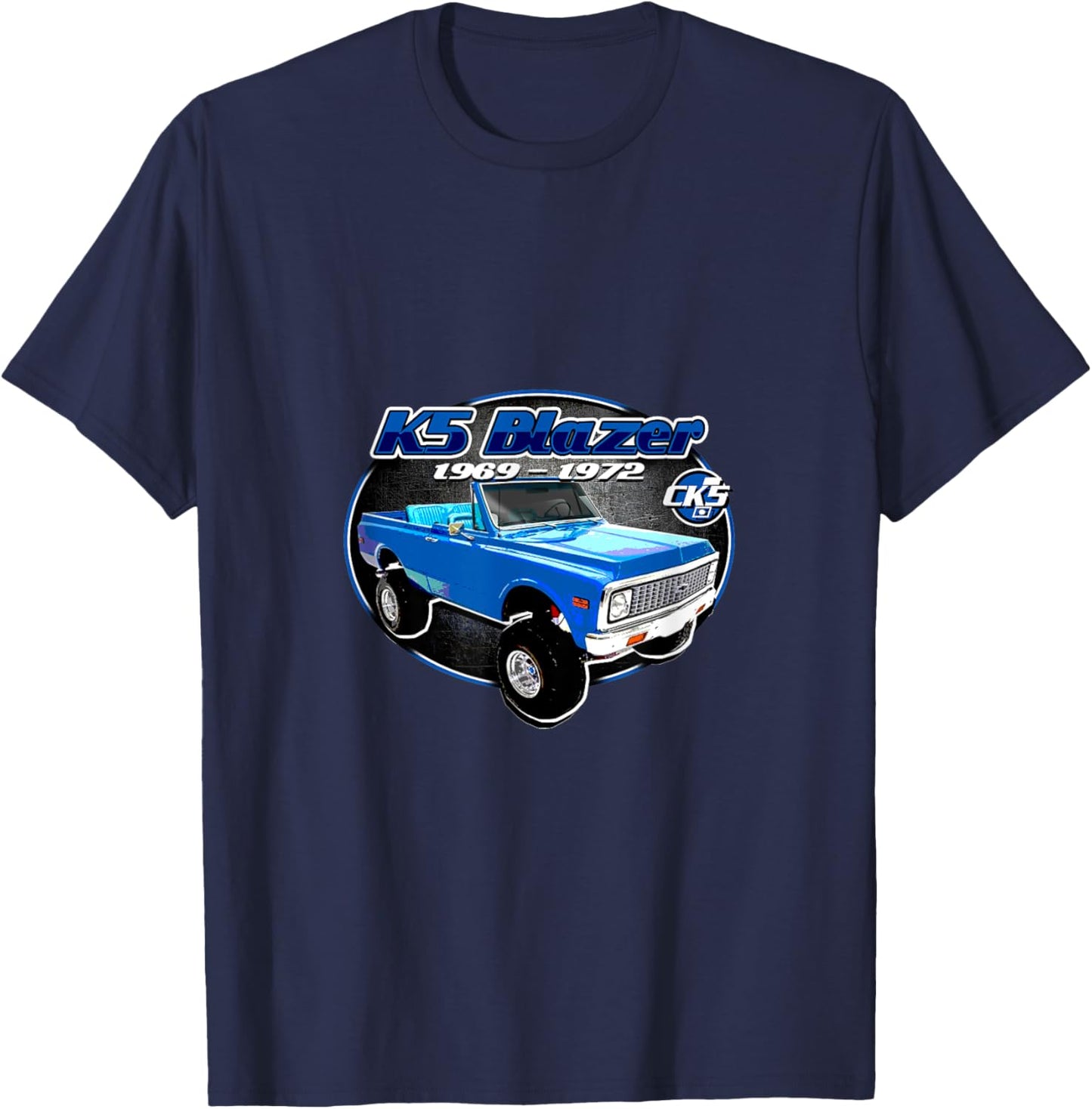 CK5 1969-72 K5 Blazer featuring a vintage retro style. T-Shirt - T-Shirt | Navy
