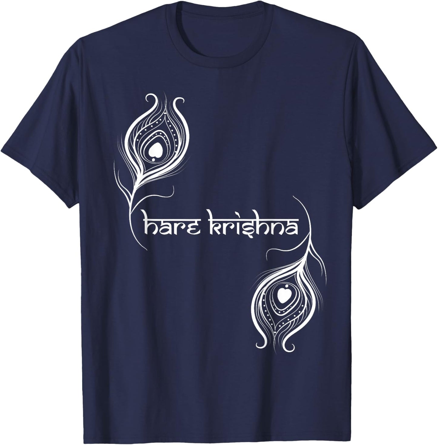 Hare Krishna Krishna Designer T-Shirt - T-Shirt | Navy