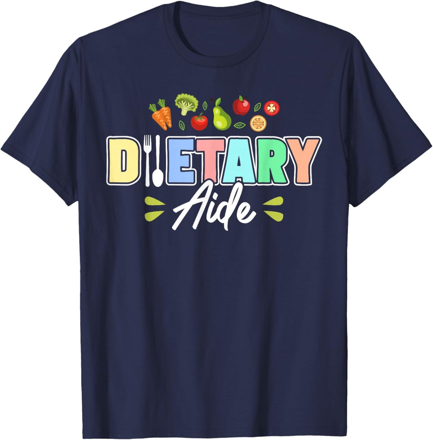 Cute Dietary Aide T-Shirt - T-Shirt | Navy