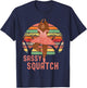 Sassy Squatch, In A Tutu & Ballet Shoes, Bigfoot Ballerina T-Shirt - T-Shirt | Navy