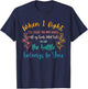 Retro Battle Belongs To The Lord Christian,Inspirational T-Shirt - T-Shirt | Navy