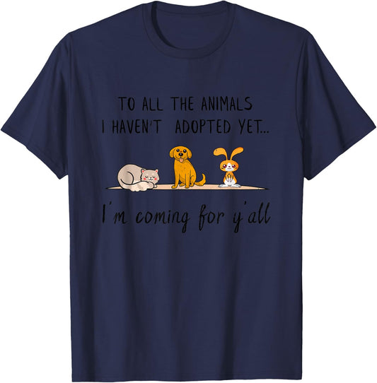 Adopt Animal Rescue T-Shirt - T-Shirt | Navy