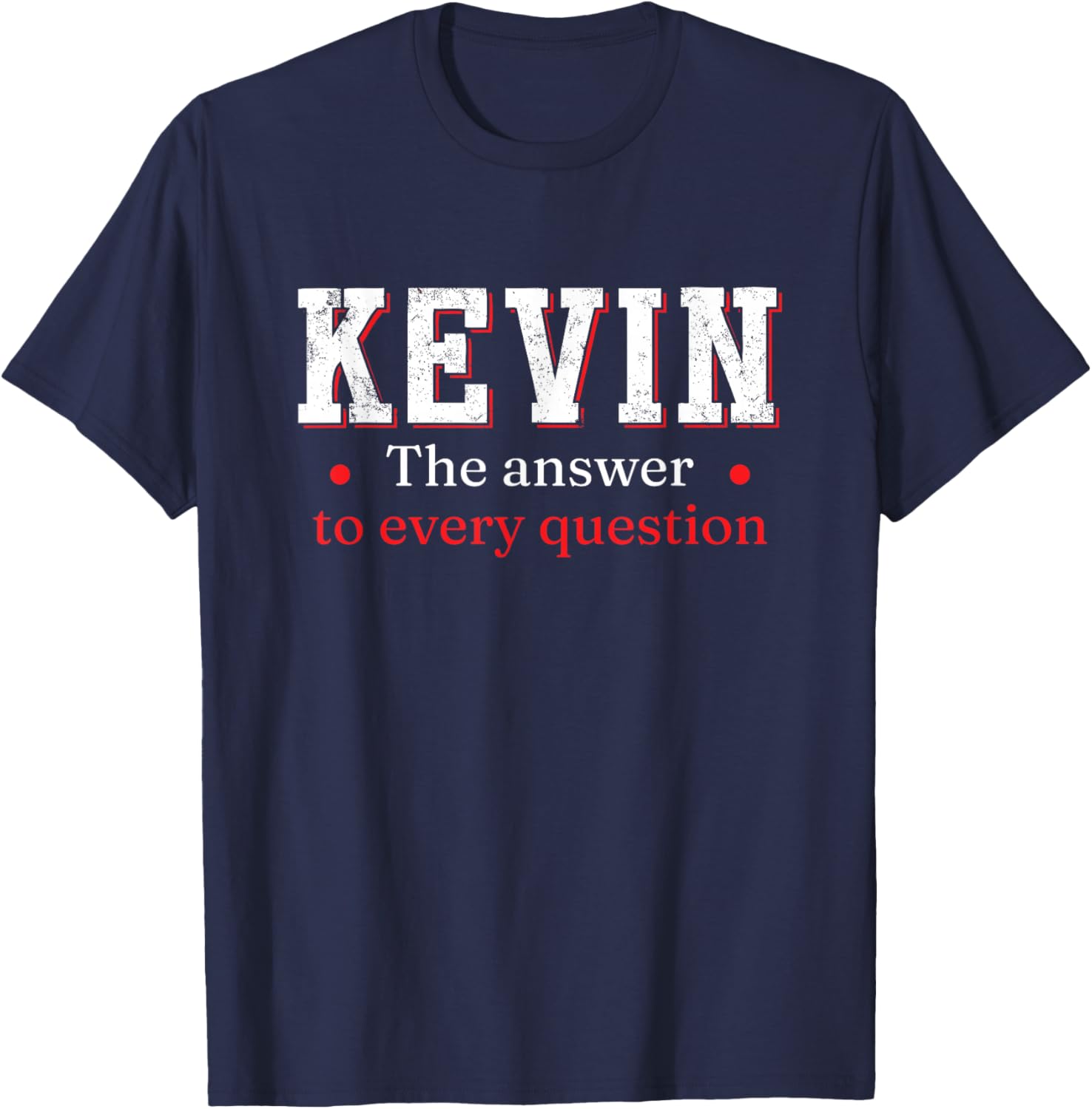 Kevin Personalized T-Shirt - T-Shirt | Navy