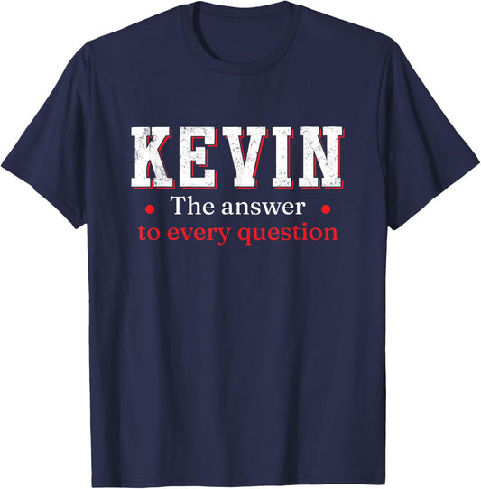 Kevin Personalized T-Shirt - T-Shirt | Navy