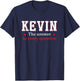 Kevin Personalized T-Shirt - T-Shirt | Navy