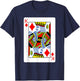 King Of Diamonds Playing Card Group Costume Poker Player T-Shirt - T-Shirt | Navy