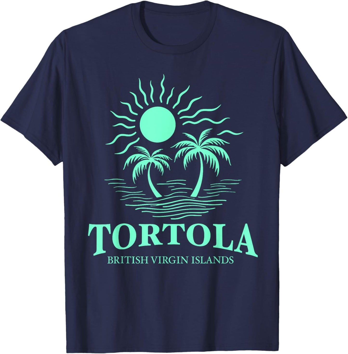 Tortola B.V.I British Virgin Islands Souvenir Vacation T-Shirt - T-Shirt | Navy