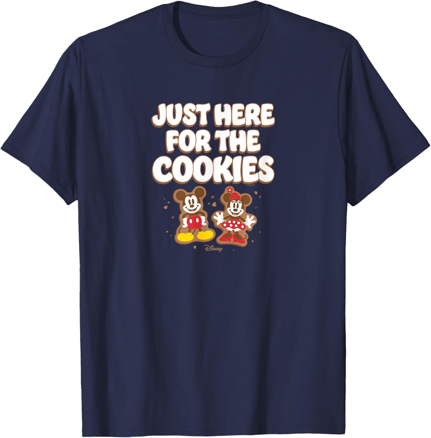 Disney - Mickey Minnie Just Here For The Cookies T-Shirt - T-Shirt | Navy