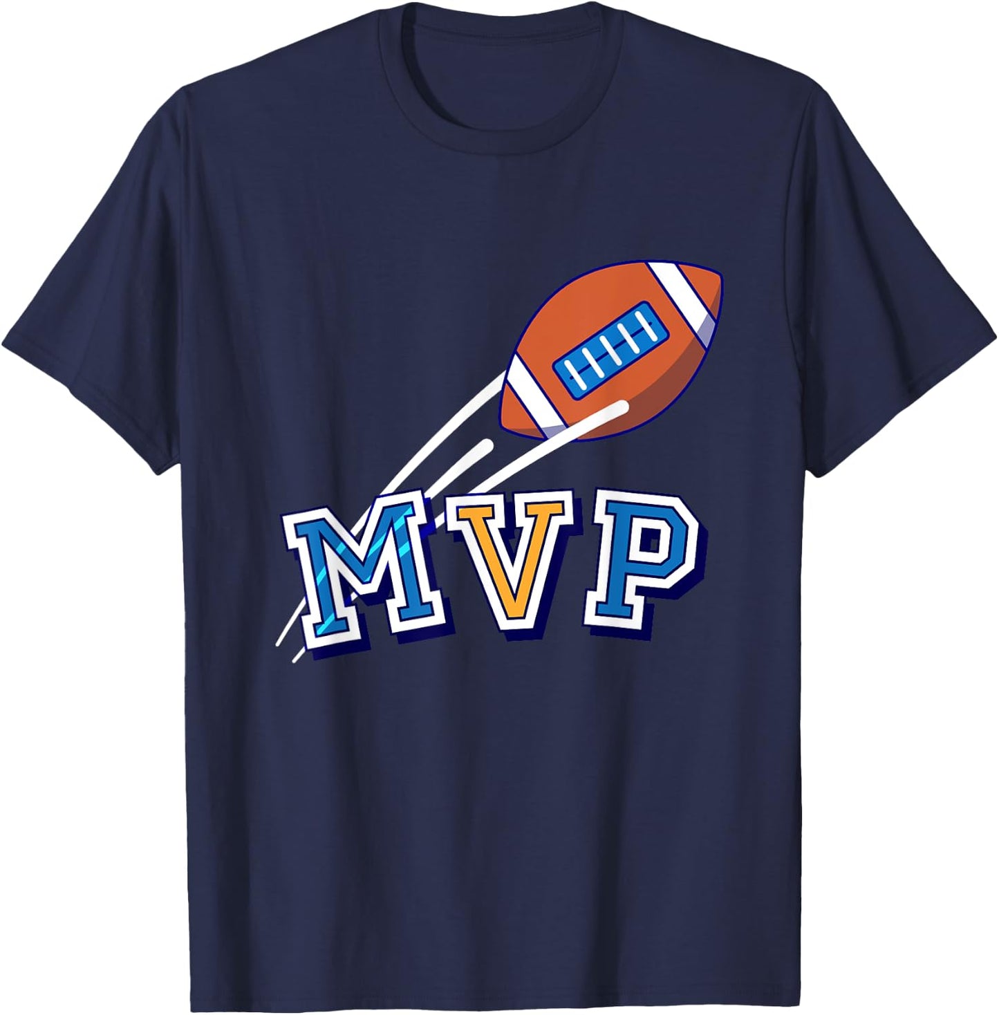 MVP - American Football Player Birthday Gift T-Shirt - T-Shirt | Navy